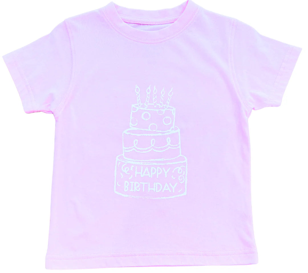 SS Light Pink Birthday Cake T-Shirt