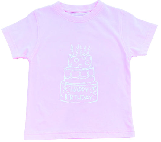 SS Light Pink Birthday Cake T-Shirt