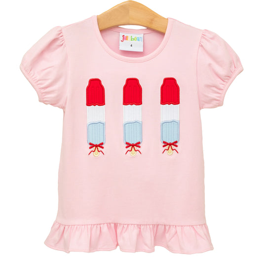 Freedom Pop Girls Ruffle T-Shirt