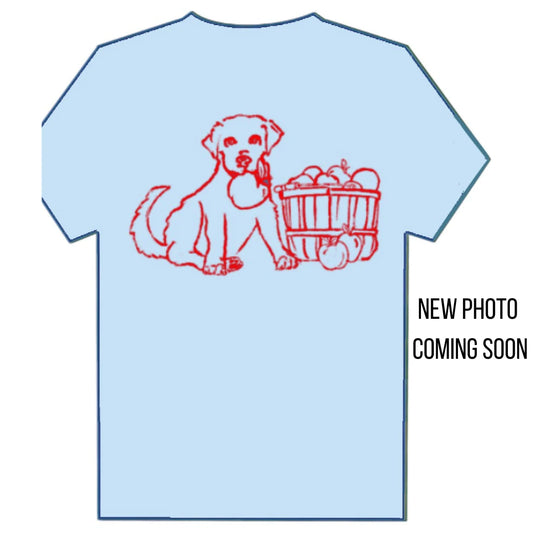 SS Light Blue Puppy Apple T-Shirt