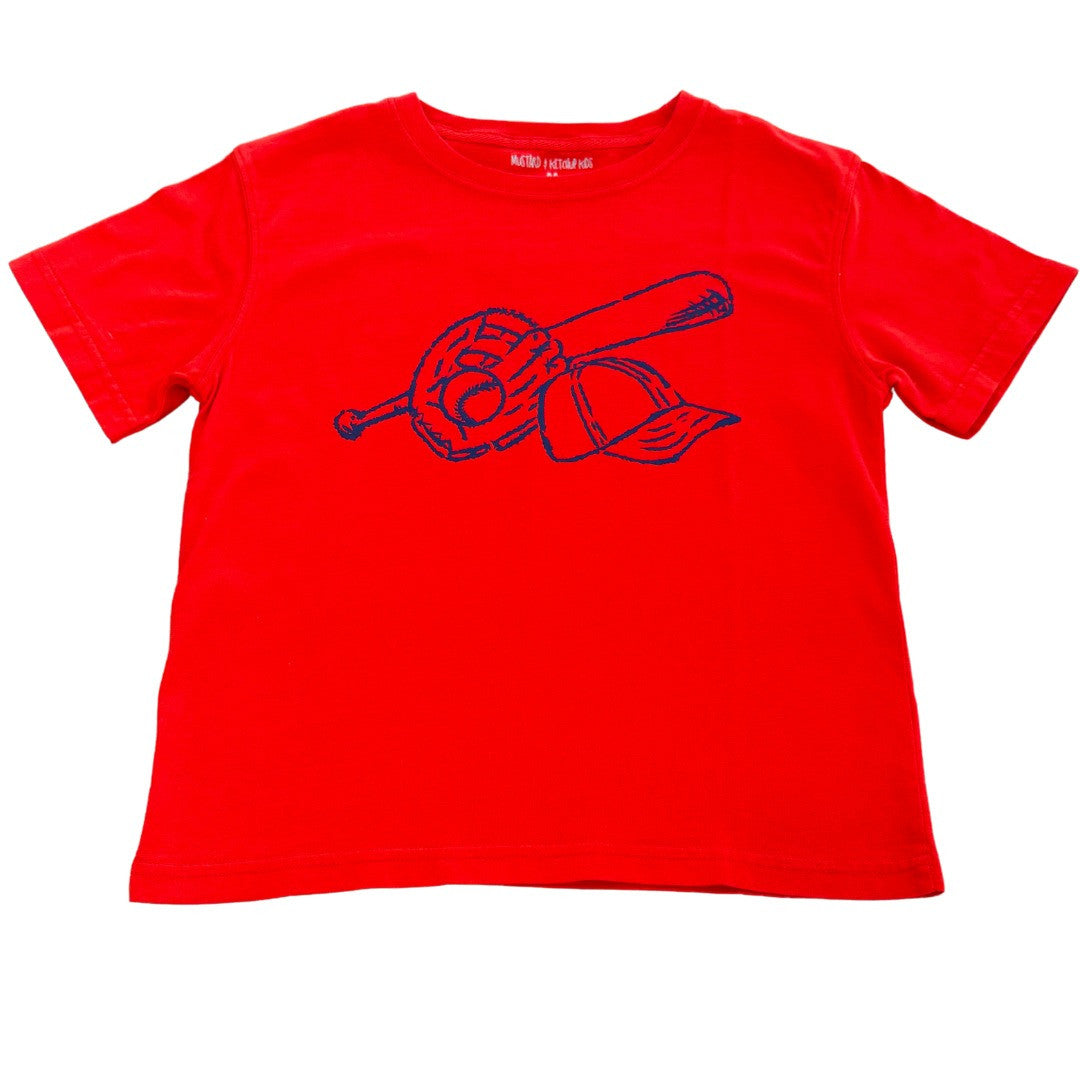 SS Red/Navy Baseball T-Shirt