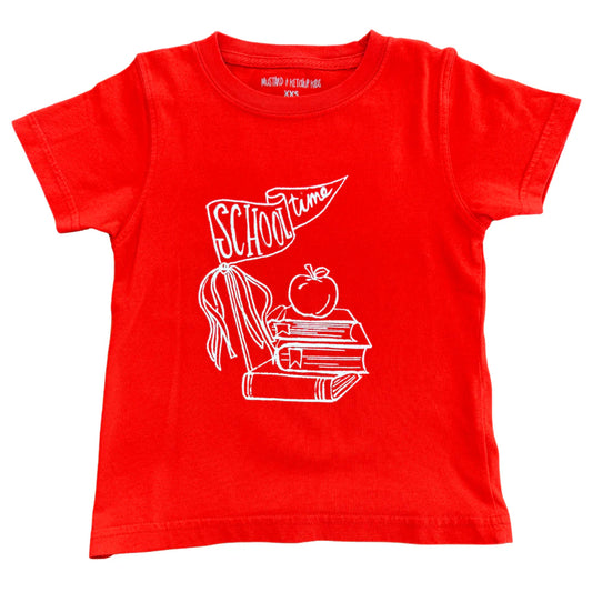 SS Red School Time T-Shirt