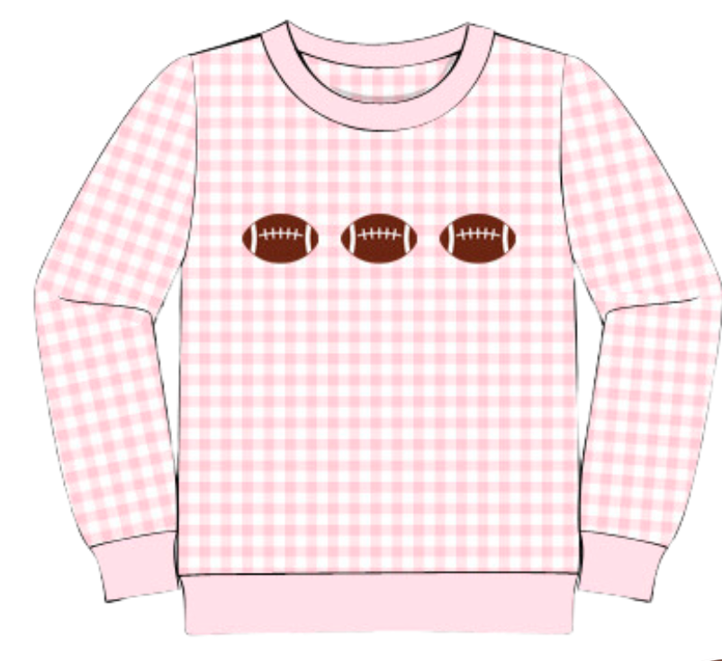 Football Season Pink Sweater