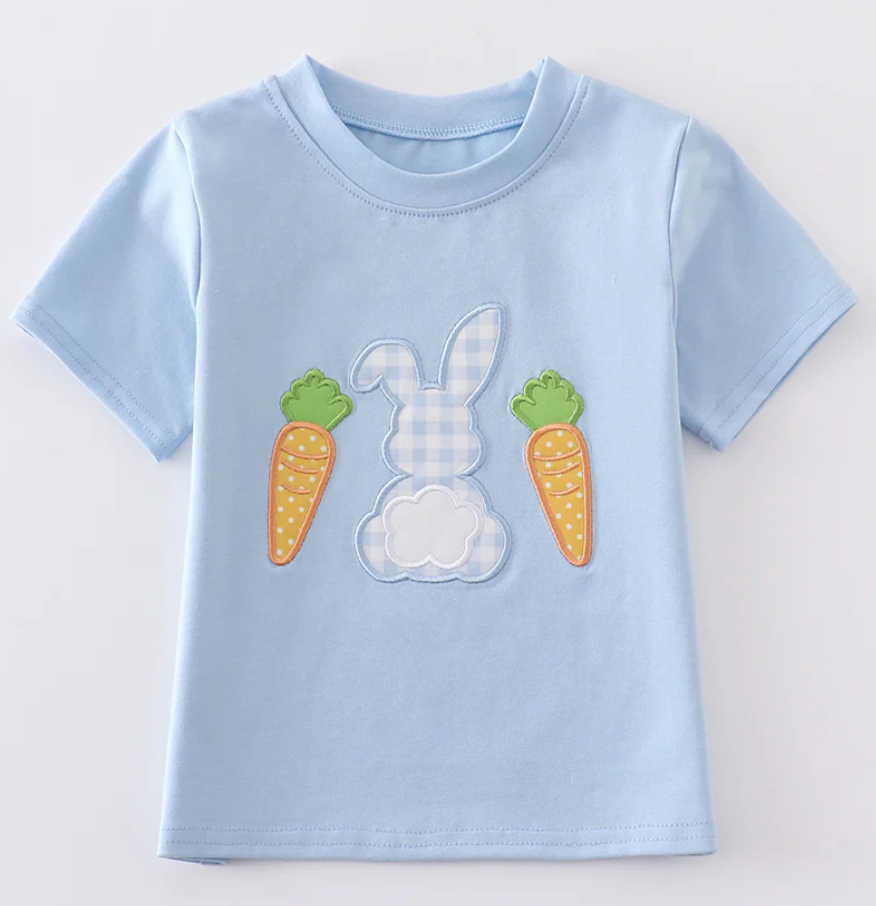 Blue Rabbit Applique Shirt