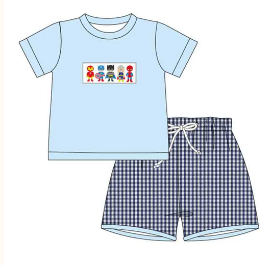 Super Hero Boy's Short Set