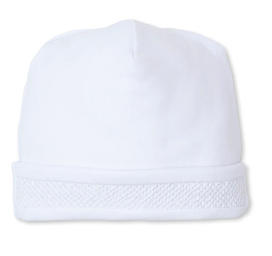 White Hat with Hand Smocking