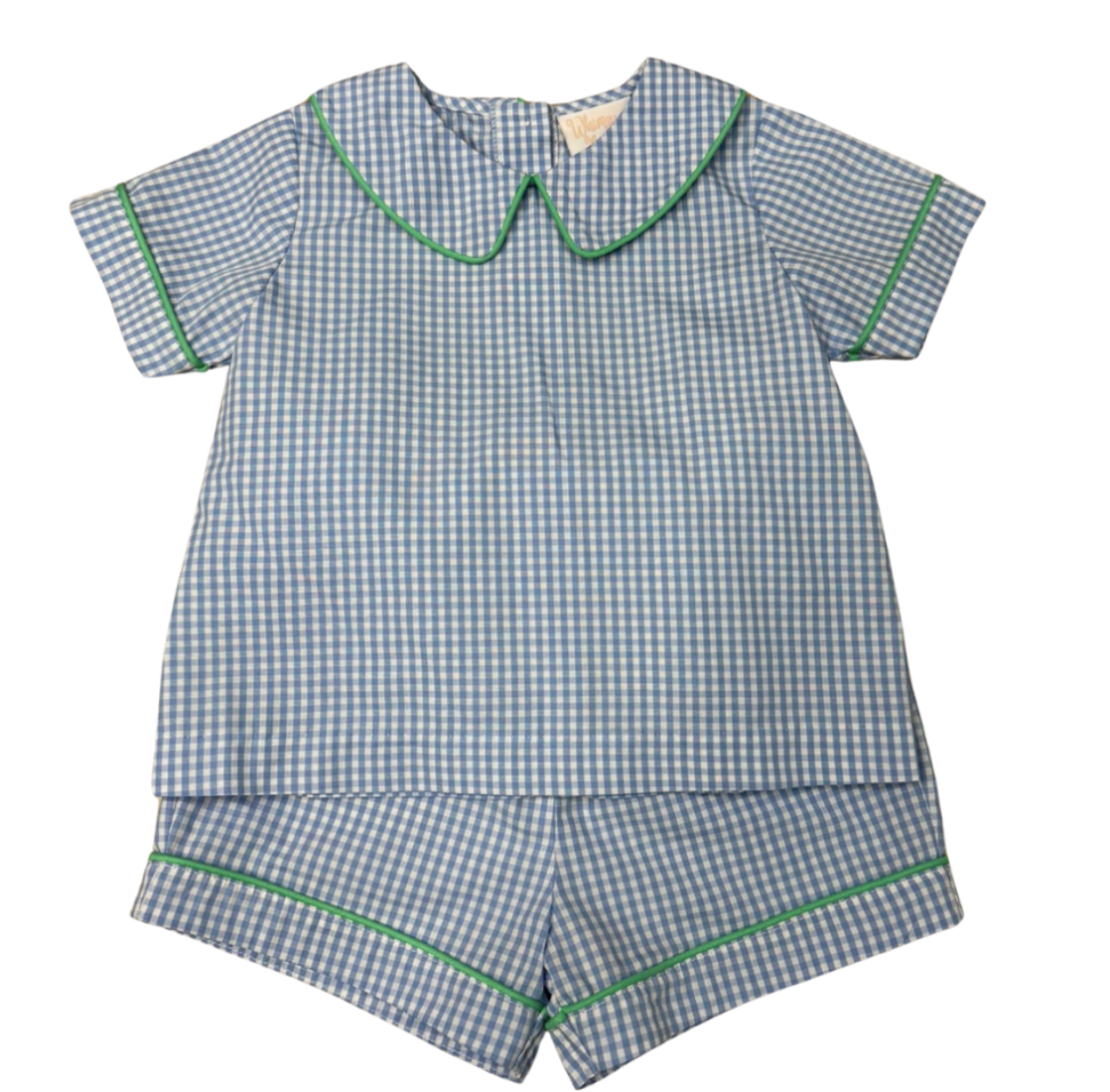 Williamsburg Plaid Collared Short Set