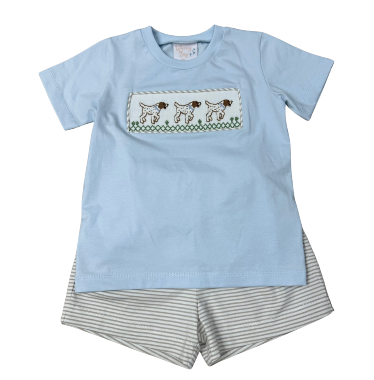 Pointer Smocked Short Set