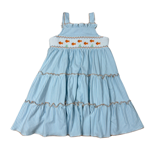 Goldfish Gang Smocked Tiered Dress