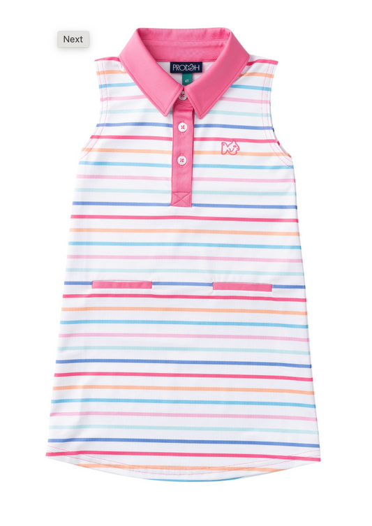 Girl's Sleeveless Pro Performance Polo Dress