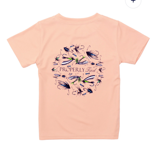 SS Stay Fly Melon Performance Tee