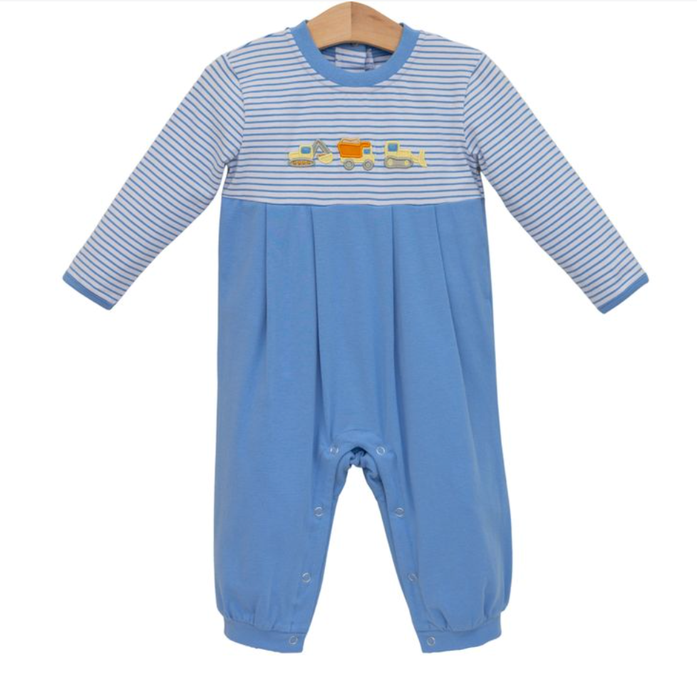 Construction Trucks Romper