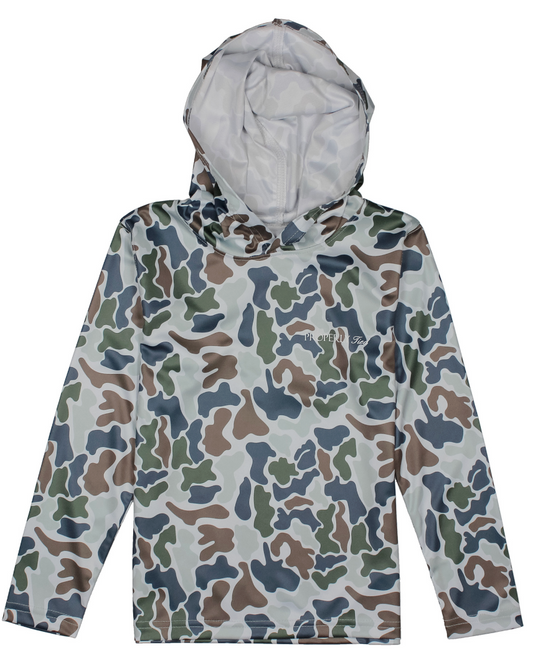 Boys Terra Camo Sportsman Performance Hoodie