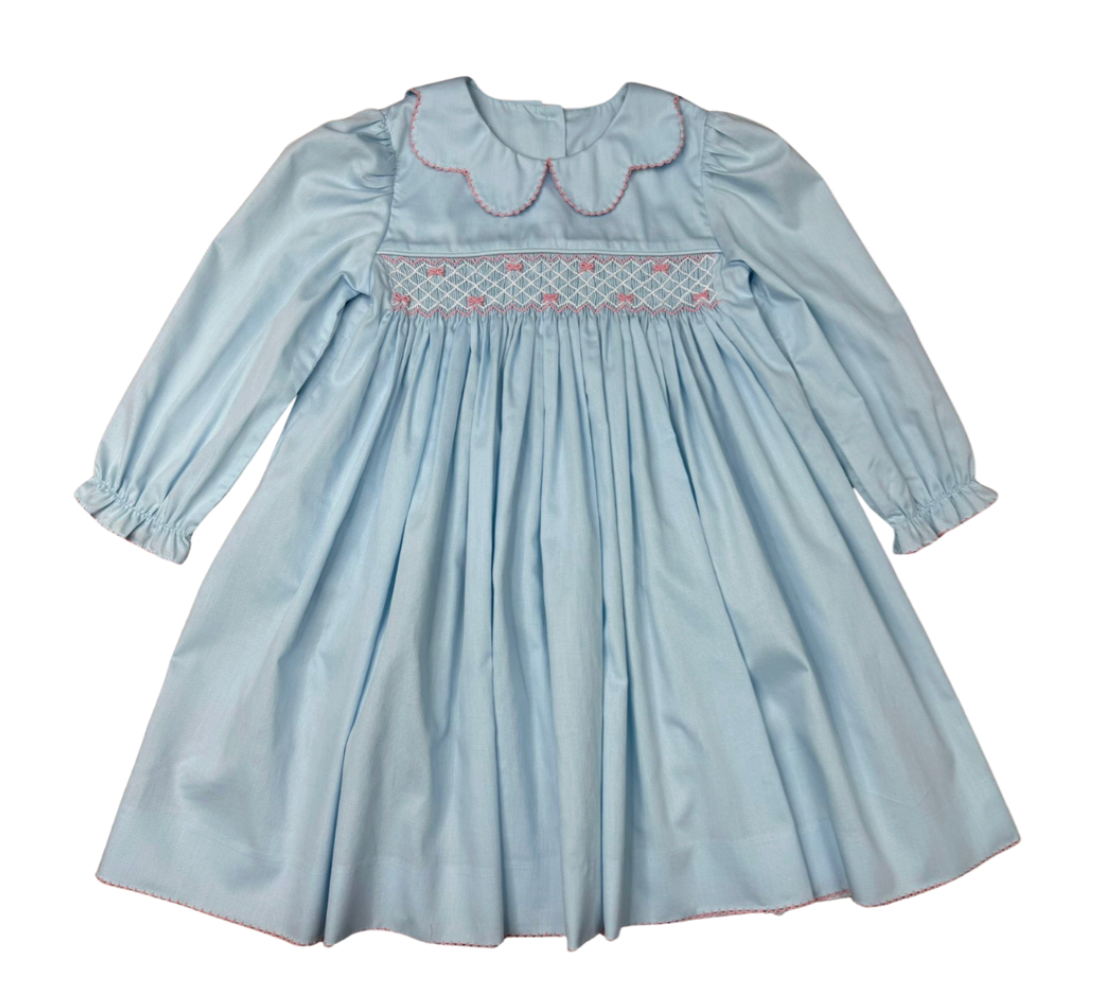 Bitty Bella Bow Smocked Dress