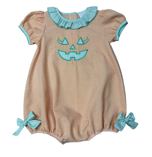 Sweet Jack-O-Lantern Bow Bubble