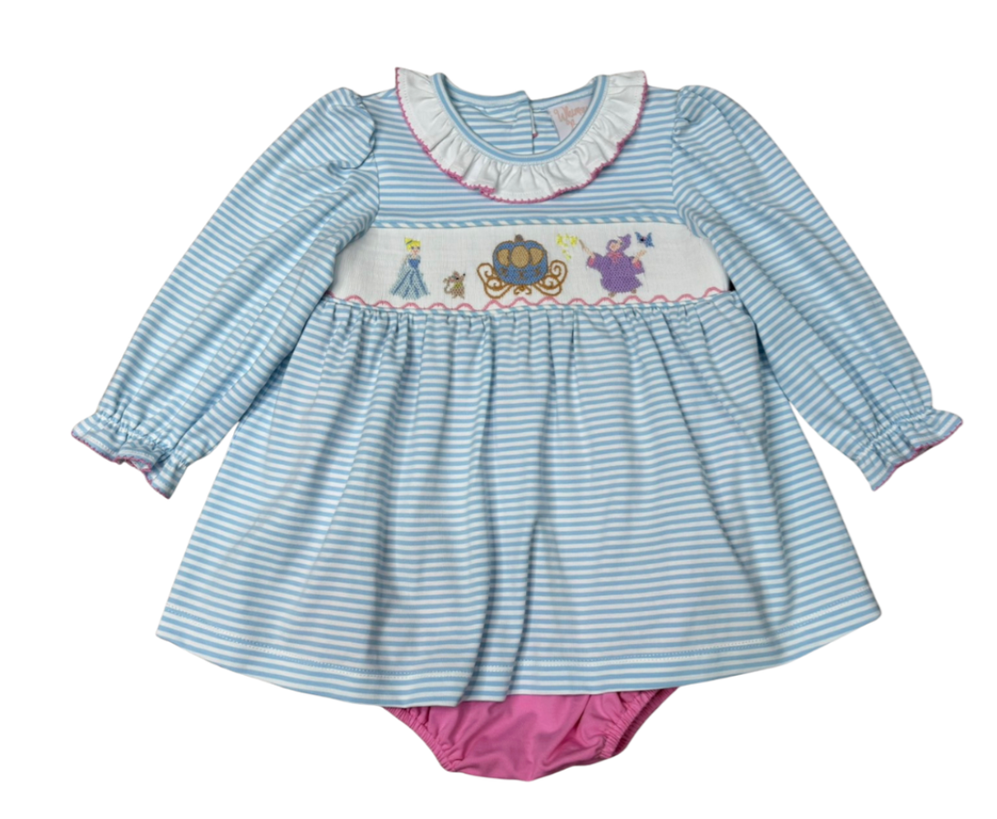 Princess Ball Smocked Skirted Bubble