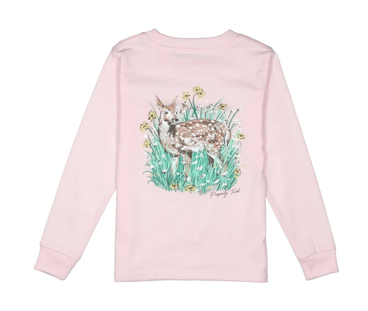 Girls Fawn LS T-Shirt