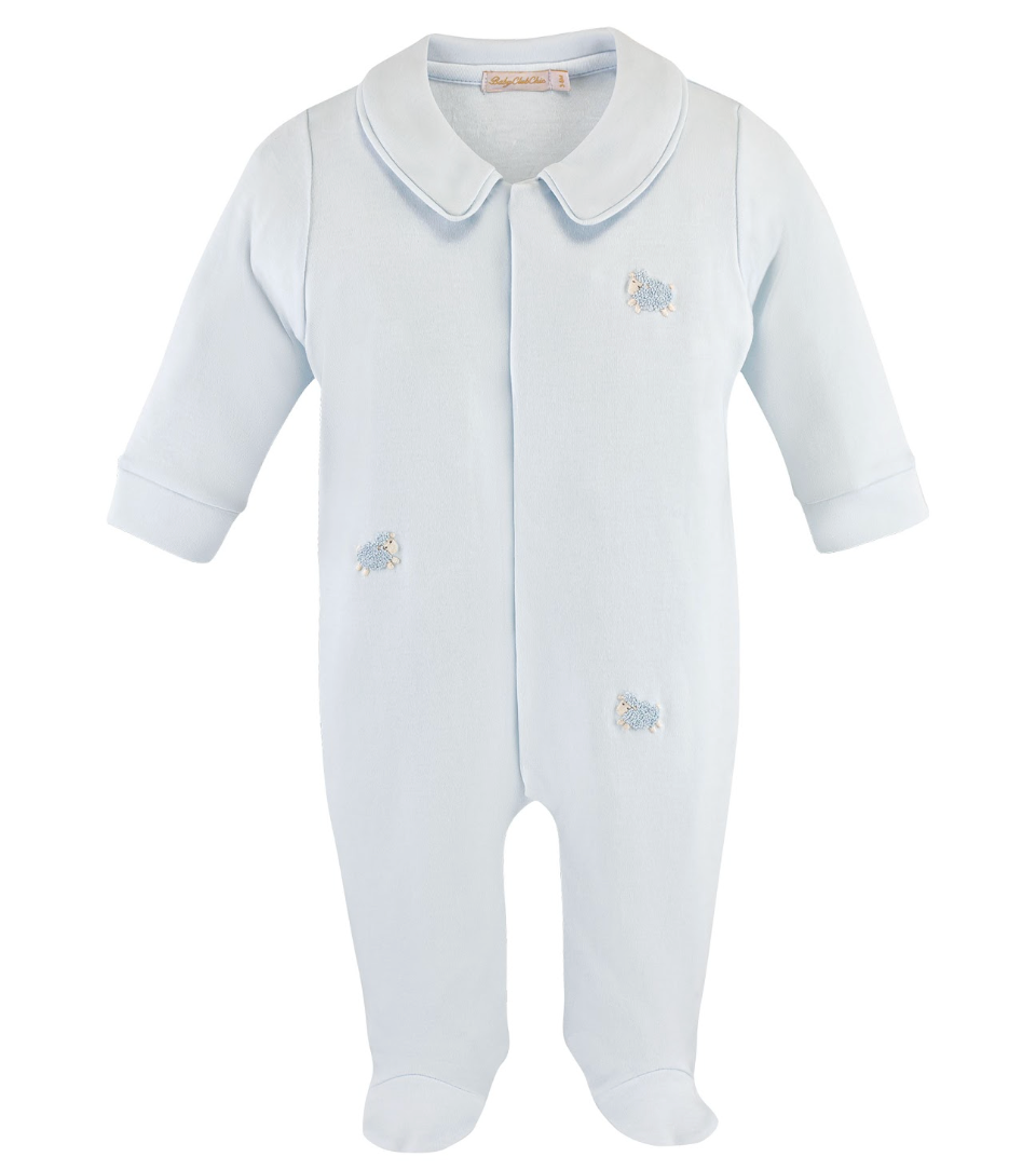 Little Sheep Embroidered Footie