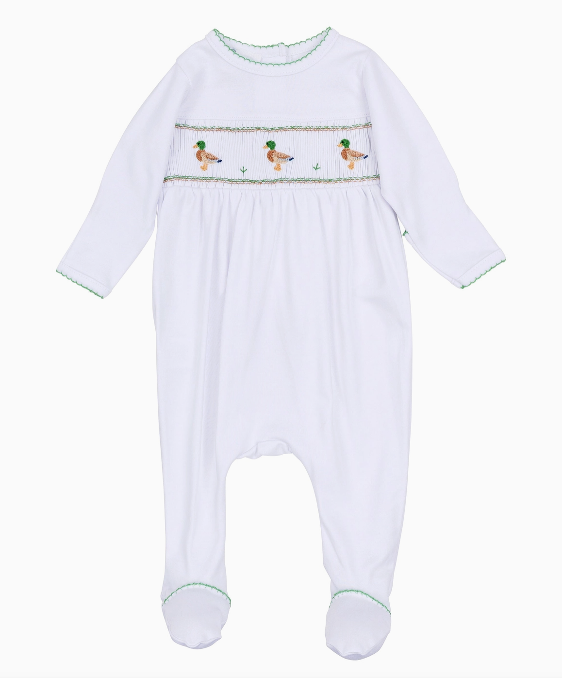 Mallard Moments Smocked Footie