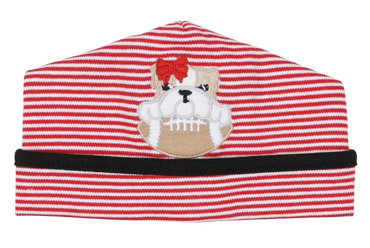 Bulldog Pride Applique Girls Hat