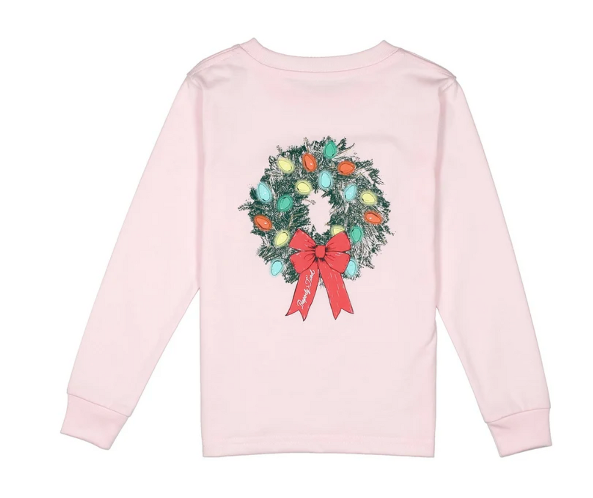 Girls Wreath LS Rose