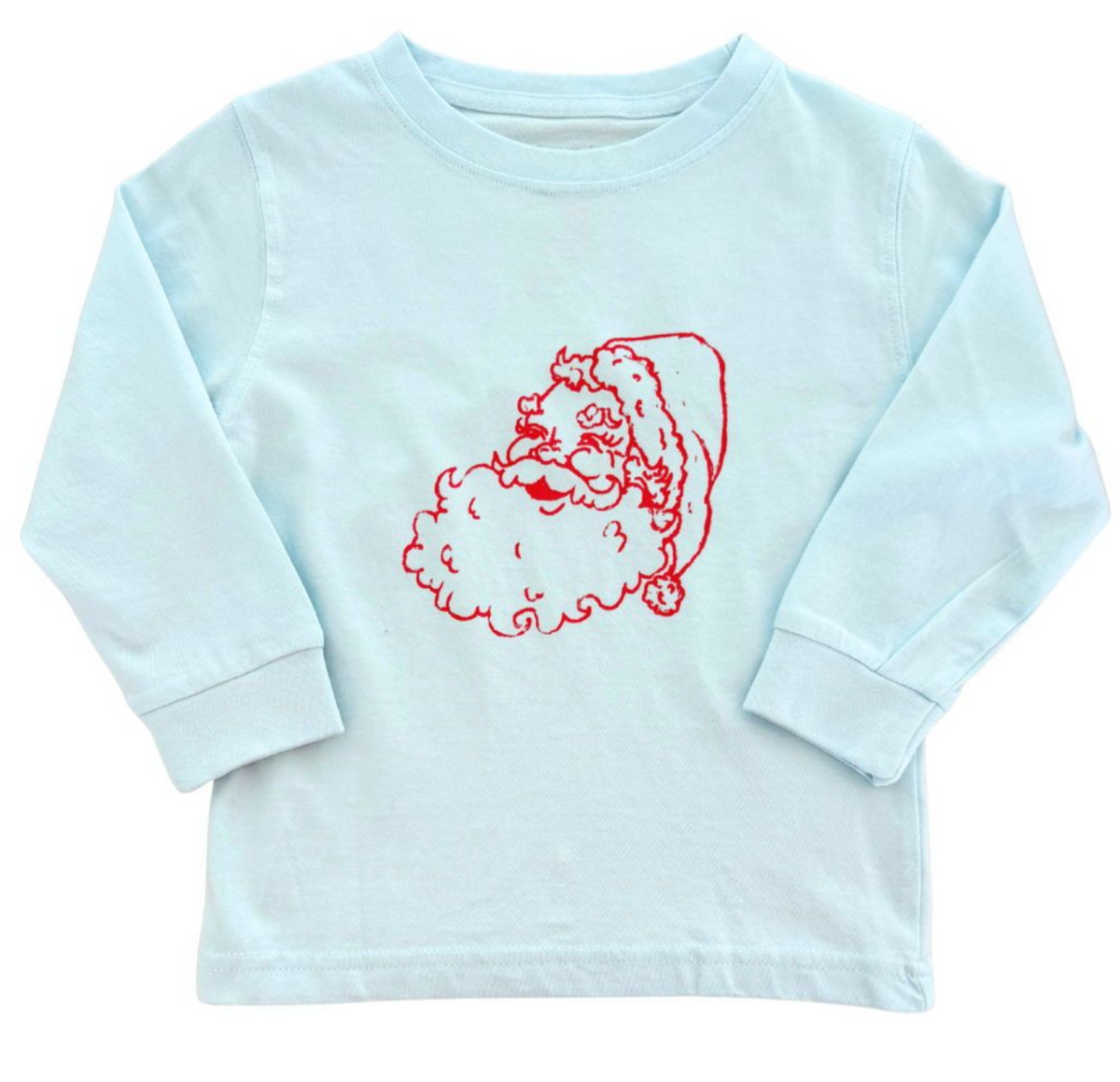 LS Light Blue Santa T-Shirt