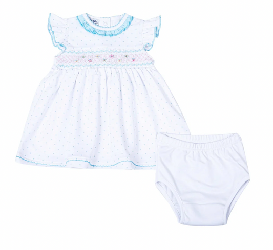 Adele's Classics Smocked Flutters Dress Set