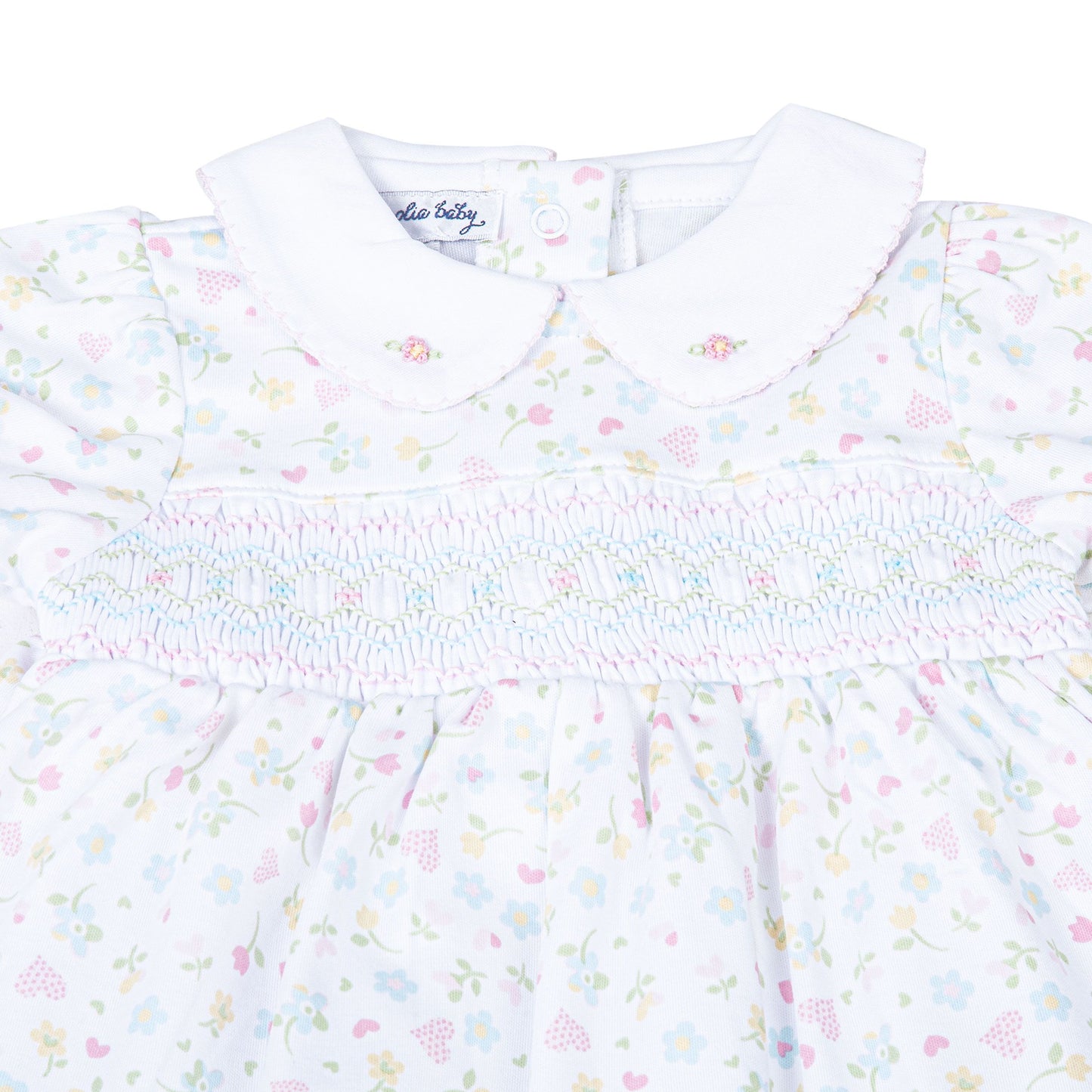 Clara's Classics Smocked Collard Dress