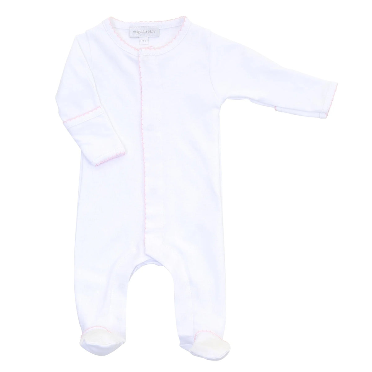 Essentials White with Pink Trim