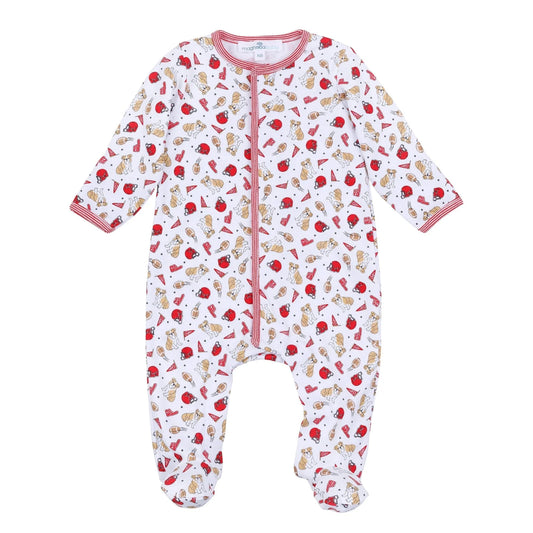 Go Dawgs! Printed Zipper Footie