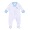 Hook, Line and Sinker Embroidered Zipper Footie