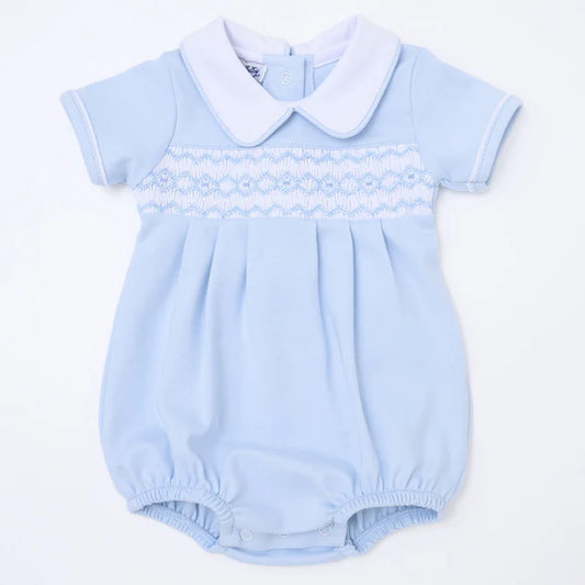 Hudson Smocked Collared Bubble