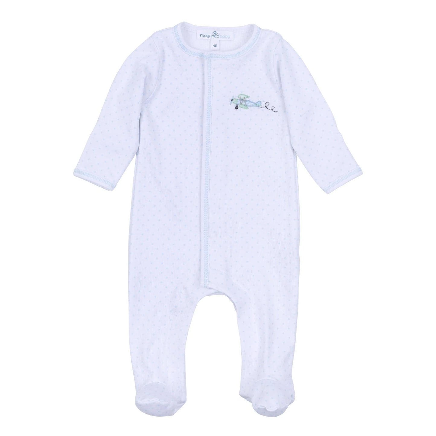 Take Flight Embroidered Footie