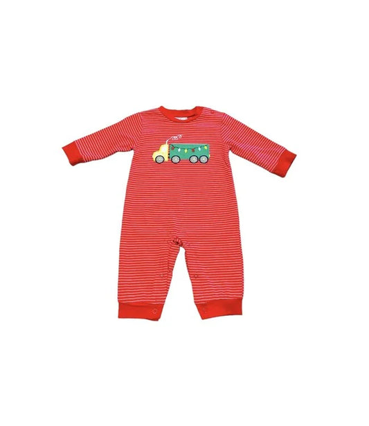 Christmas Lights Boy's Romper