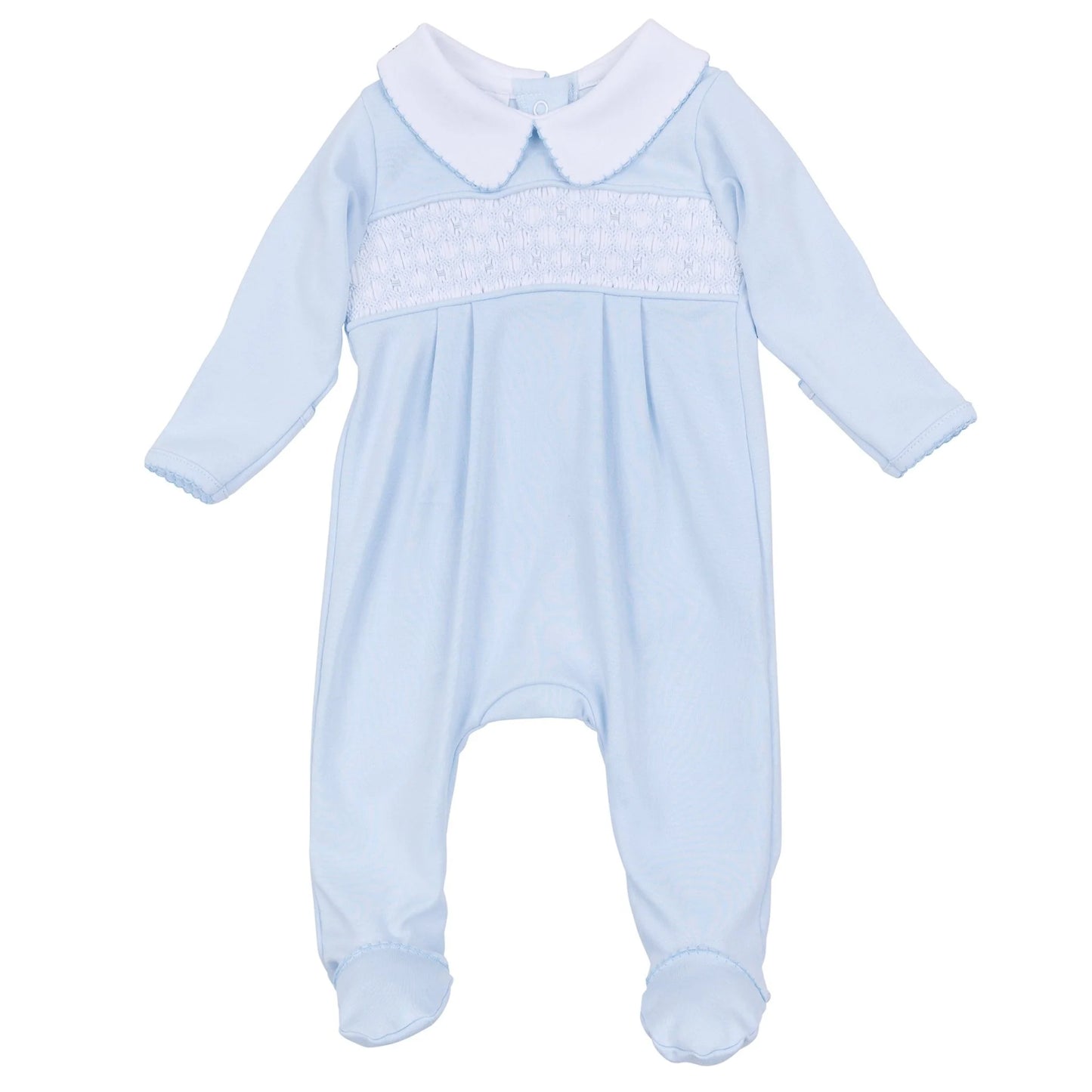 Willow & Walker's Smocked Collared Footie